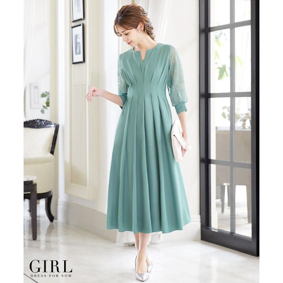 パーティードレス 結婚式 服装 ドレス ワンピース 大きいサイズ 50代 40代 30代 代 ロング お呼ばれ 二次会 披露宴 袖あり フォーマルドレス ミモレ丈 レース Fu 577 パーティードレス通販girl 通販 Yahoo ショッピング