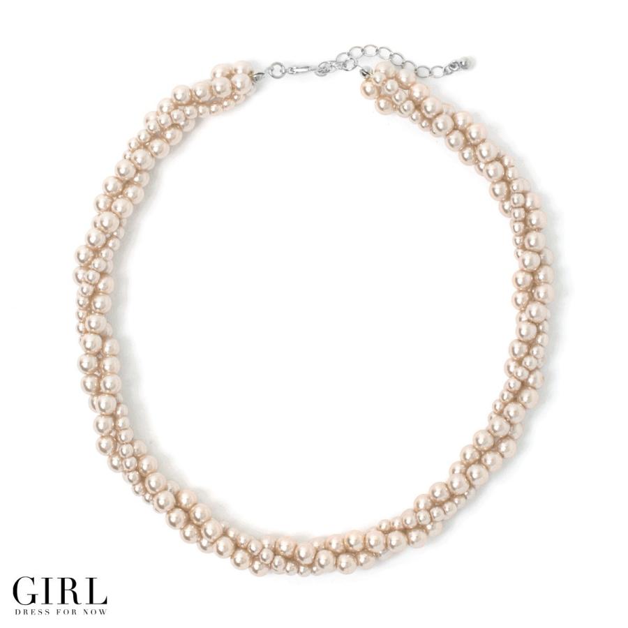 ネックレス パール パールネックレス 結婚式 パーティー 冠婚葬祭 フォーマル アクセサリー レディース シルバー N 394 パーティードレス通販girl 通販 Yahoo ショッピング