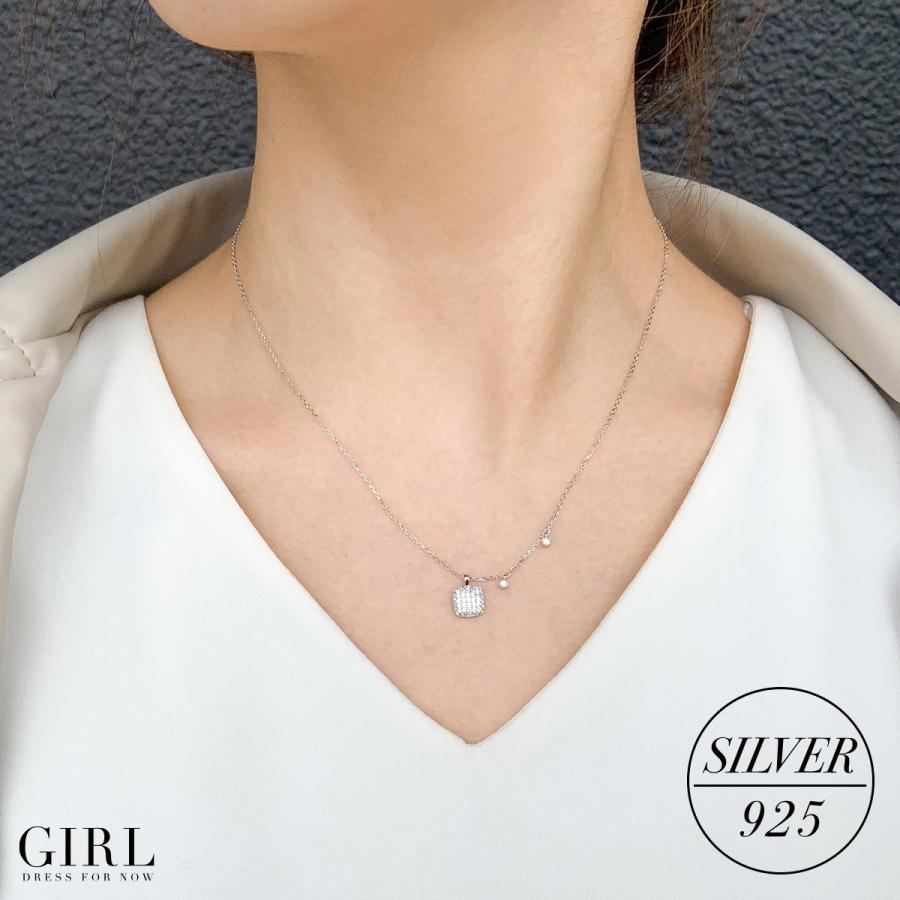 ネックレス レディース シルバー925 チェーン シンプル 上品 大人可愛い 華奢 アクセサリー ジュエリー 結婚式 キラキラ パーティー パーティ フォーマル N C 1555 パーティードレス通販girl 通販 Yahoo ショッピング