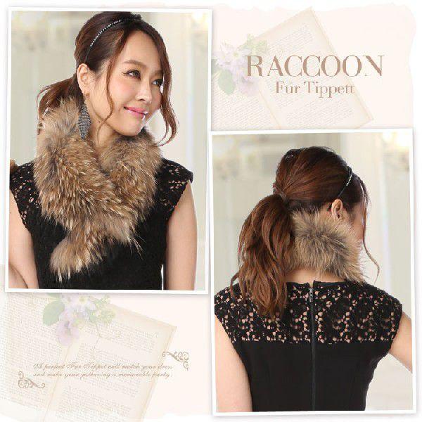 GIRL DRESS FOR NOW ティペットファー マフラー レディース GIRL DRESS FOR NOW ティペットファー マフラー レディース