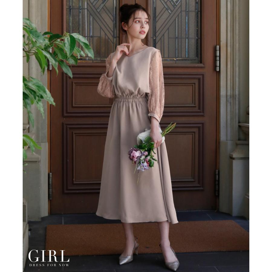 パーティードレス 結婚式 ドレス ワンピース 大きいサイズ 服装 50代 40代 30代 代 ロング お呼ばれ 二次会 披露宴 袖あり フォーマル ドレス ミモレ丈 レース To 353 パーティードレス通販girl 通販 Yahoo ショッピング