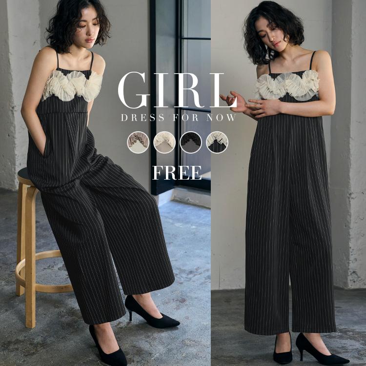 パーティードレス 結婚式 パンツドレス ドレス 袖なし 大きいサイズ