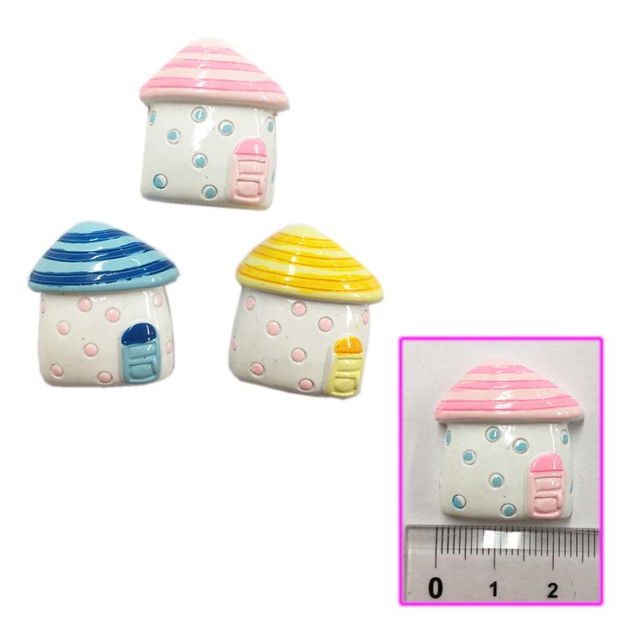 デコパーツ お菓子 パステルカラーのお家モチーフ10個セット アソート お菓子のおうちのようなデザイン 送料1円 問屋 Deco 025 コサージュ専門店 Girlish 通販 Yahoo ショッピング