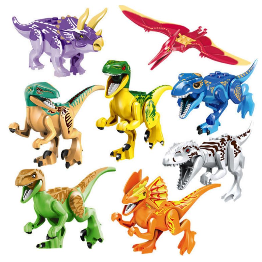 恐竜 おもちゃ 恐竜レゴ 恐竜8体セット 恐竜シリーズA レゴ レゴ