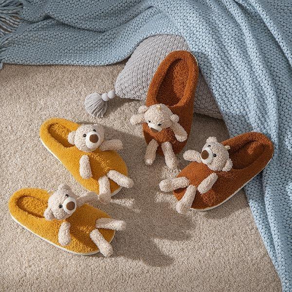 スリッパ ルームシューズ アニマル くまちゃん もこもこ ふわもこ