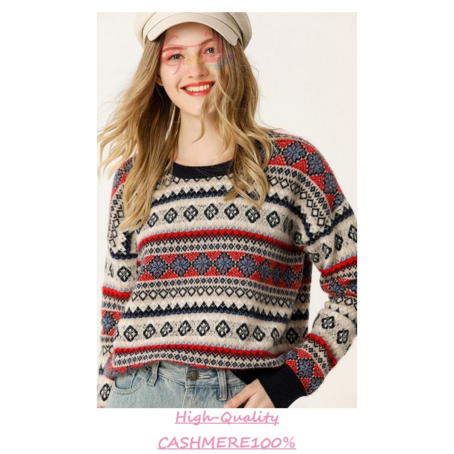 美品☆イエナ 柔らか カシミア 立体柄 後ボタン ニット クルーネック ボルドー カシミヤ100% カシミヤセーター クルーネック ボーダー柄 内モンゴル産