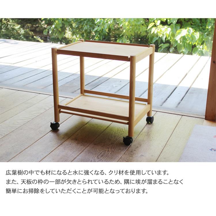 サイドテーブル キッチンワゴン 木製 キャスター 日本製 Oak サイドテーブル キッチンワゴン 木製 キャスター 日本製 Oak