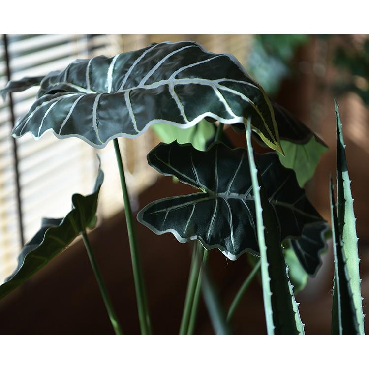 観葉植物 フェイクグリーン ボタニカル 造花 おしゃれ ポット Brown