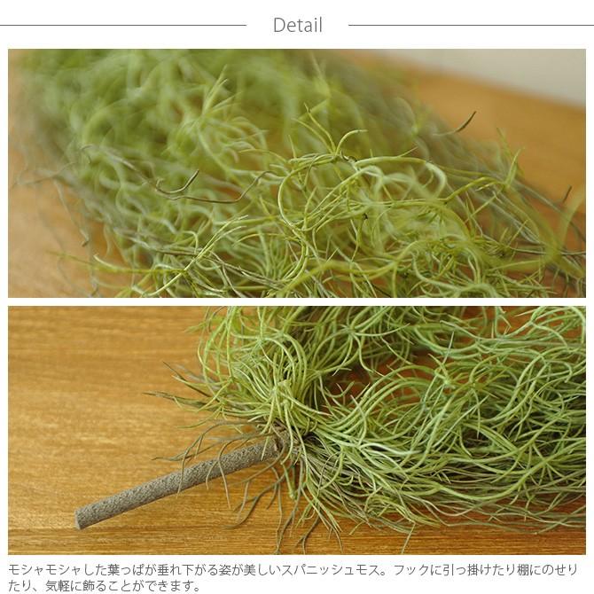 観葉植物 フェイクグリーン イミテーションフラワー 造花 ディスプレイ Brown. ブラウン フェイクグリーン スパニッシュモス ハンギングブッシュ グリーン 77cm |  | 02