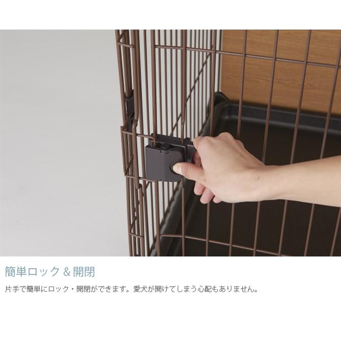 ドッグケージ ドッグサークル 犬用 ハウス 木目 犬 ケージ Bonbi ボンビアルコン ボンビ ダブルワンサークルL_5
