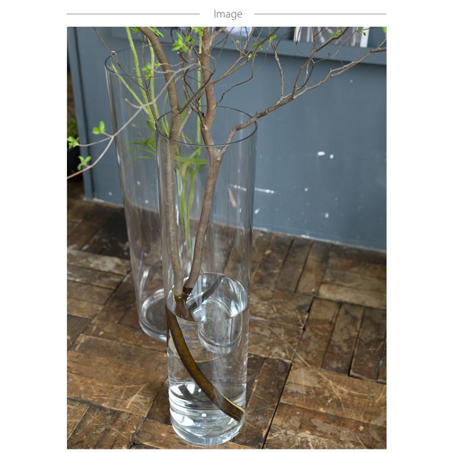 フラワーベース 花瓶 透明 円筒 シンプル FOYER ホワイエ PVシリンダー