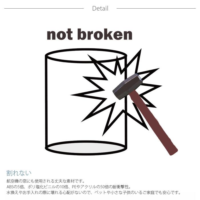 フラワーベース 花瓶 透明 円筒 シンプル FOYER ホワイエ PVシリンダー 直径40cm×高さ60cm_2