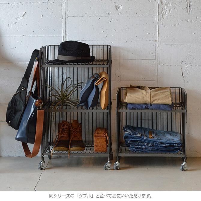ワゴン キャスター アイアン 収納 おしゃれ COLLEND コレンド ワイヤーワゴン （レギュラー・シングル） |  | 06