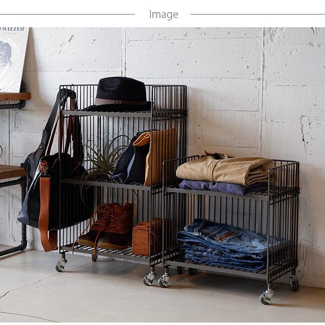ワゴン キャスター アイアン 収納 おしゃれ COLLEND コレンド ワイヤーワゴン （レギュラー・シングル） |  | 07