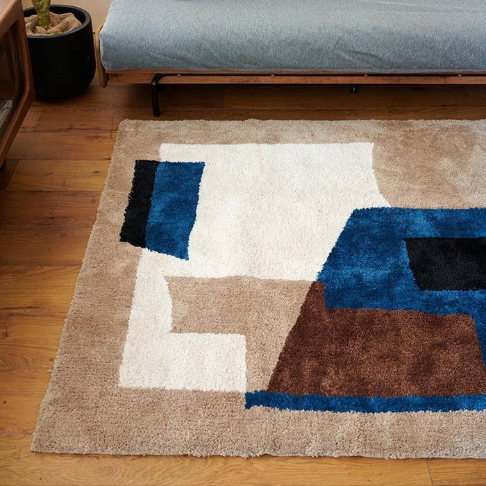 JOURNAL STANDARD 幾何学模様ラグ journal standard Furniture（ジャーナル スタンダード ファニチャー