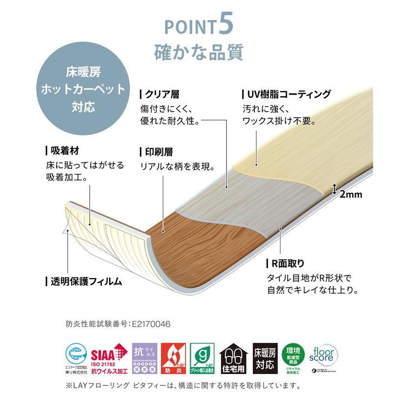 クッションフロア 吸着 ペット DIY 賃貸 東リ LAY フローリング 