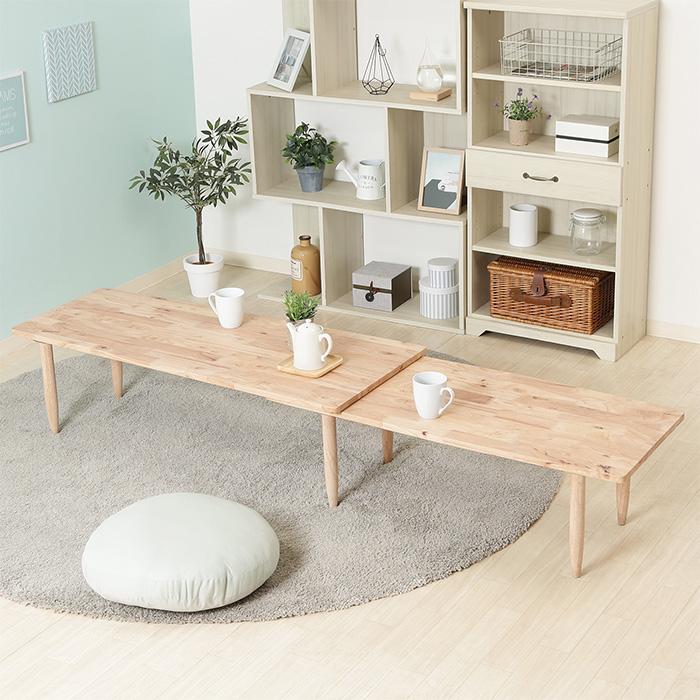 【美品】 ナチュラルシグネチャー　センターテーブル　ローテーブル　天然木　北欧風 美品】 ナチュラルシグネチャー センターテーブル ローテーブル