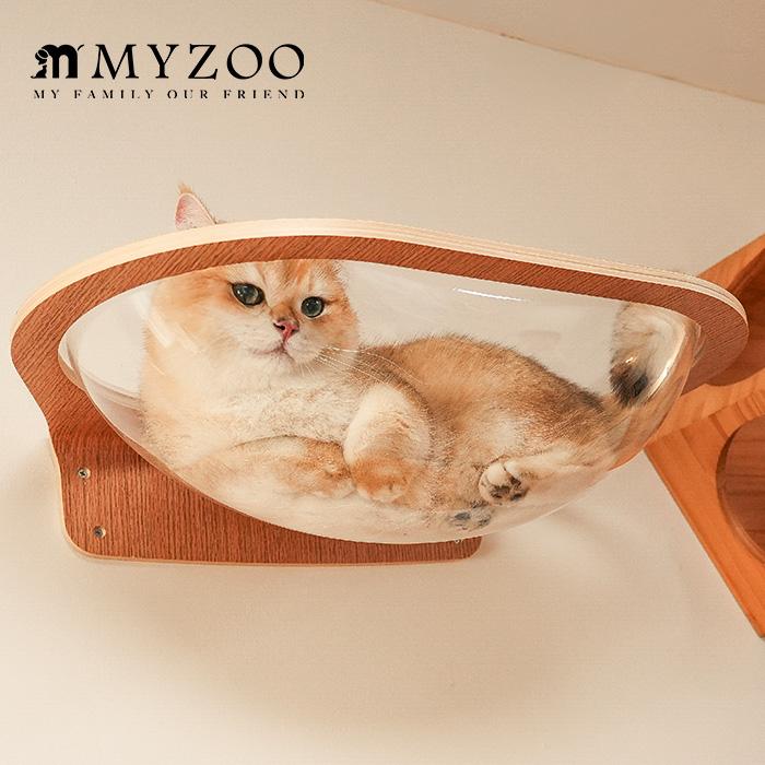 猫用 キャットステップ ベッド 透明　クリア クリアボール MYZOO マイズー Aura 星河キャットベッド | 