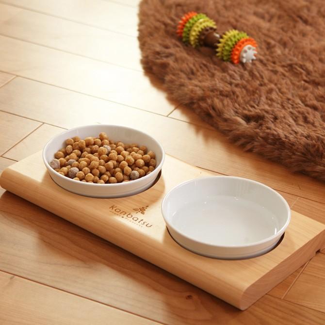 犬 食器 木製 おしゃれ シンプル Kanbatsu Twomeal Double Dish トゥーミールダブルディッシュ Ga Uminecco ウミネッコ 通販 Yahoo ショッピング