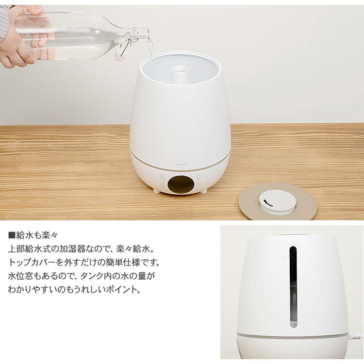 加湿器 コンパクト 乾燥対策 湿度調整機能 リモコン タイマー付 plus