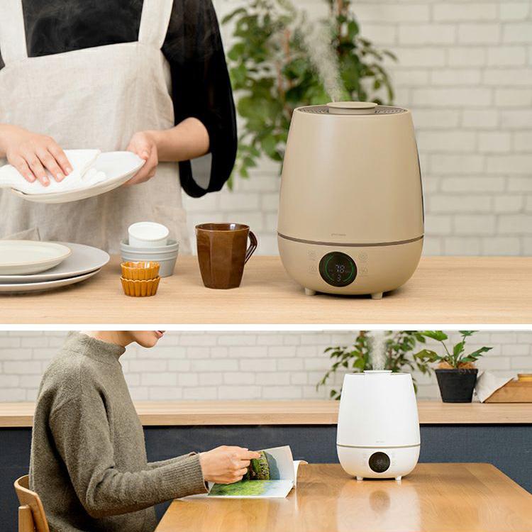 加湿器 コンパクト 乾燥対策 湿度調整機能 リモコン タイマー付 plus