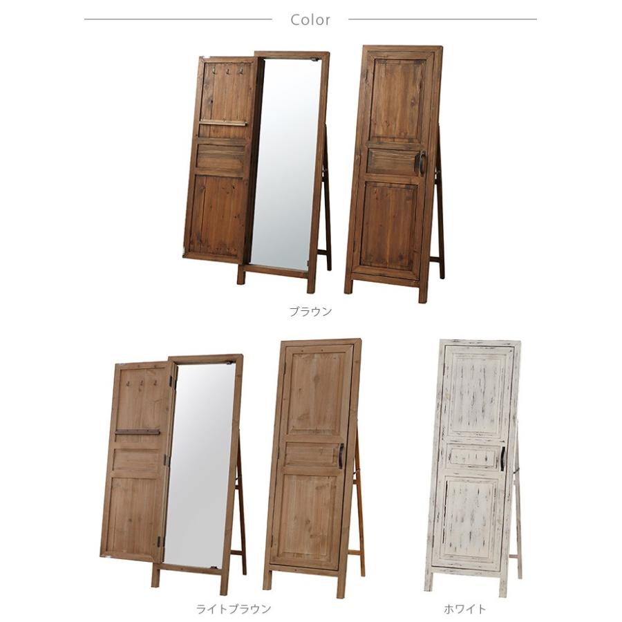姿見 全身鏡 おしゃれ スタンドミラー ミラー ドアミラー 収納付き 45 134cm Mga 2517 Uminecco ウミネッコ 通販 Yahoo ショッピング
