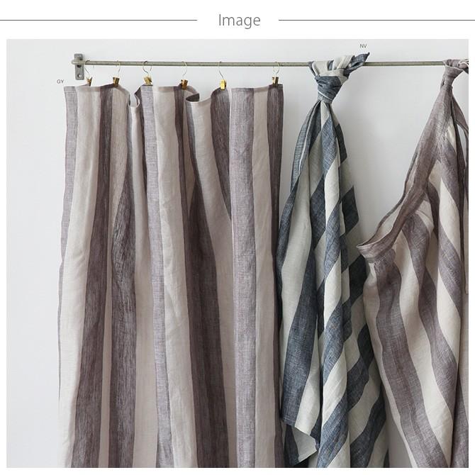 マルチカバー 布 おしゃれ 正方形 カーテン Horn Please ホーン プリーズ フリークロス リネン ストライプ アクシス S 100 100cm Mga 21 Uminecco ウミネッコ 通販 Yahoo ショッピング