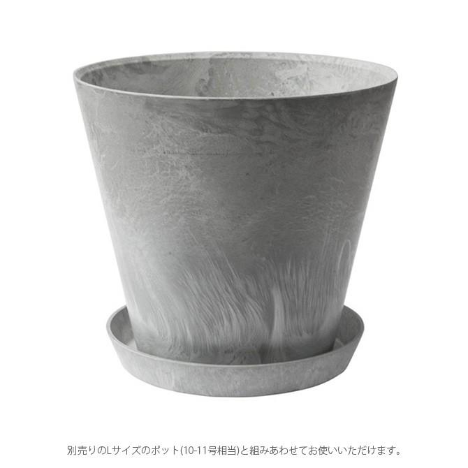 鉢受け ソーサー おしゃれ 10号 11号 amabro アマブロ ART STONE アート ストーン ソーサー L |  | 08