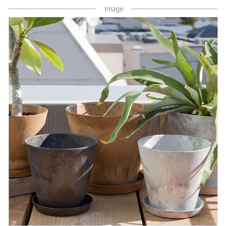 鉢受け ソーサー おしゃれ 10号 11号 amabro アマブロ ART STONE アート ストーン ソーサー L |  | 09