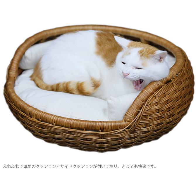 ペットベッド 猫用 ベッド ラタン ナチュラル N4-style ラタンボウル
