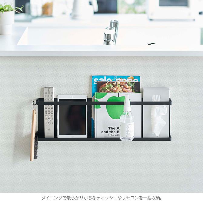 収納ラック キッチン おしゃれ ダイニング ラップ 山崎実業 tower タワー キッチンカウンター横収納ラック｜girlyapartment｜06