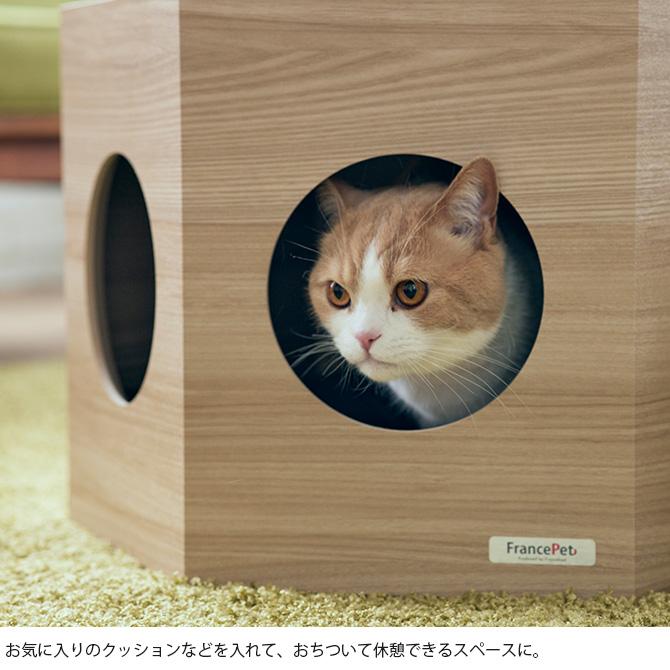 ペットハウスやキャットタワーになる六角形のペットハウス_5