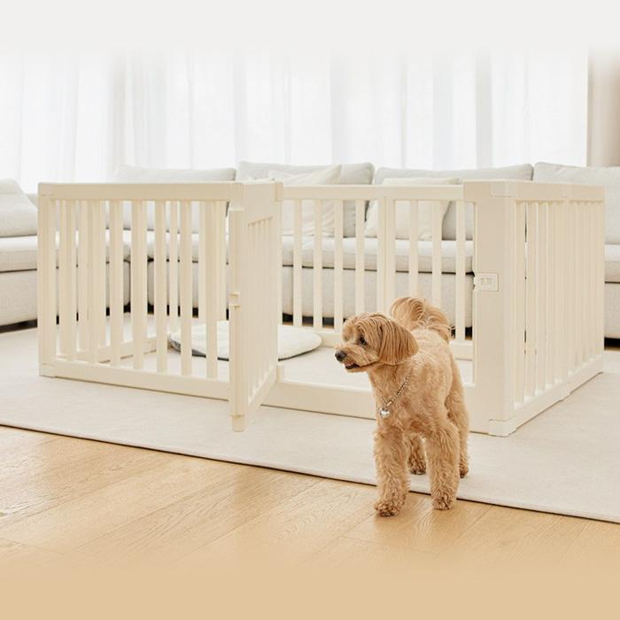 ペットサークル 仕切り付き ドッグサークル 犬 ドア付き ゲート