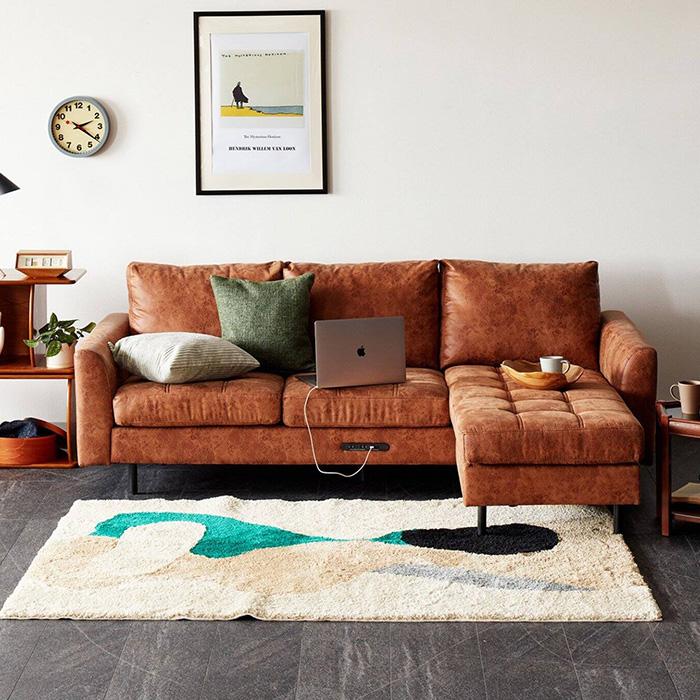 カウチソファ ソファー 3人 撥水 ペット JOURNAL STANDARD FURNITURE
