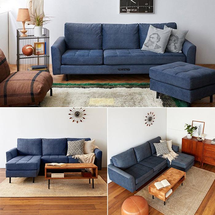 カウチソファ ソファー 3人 撥水 ペット JOURNAL STANDARD FURNITURE