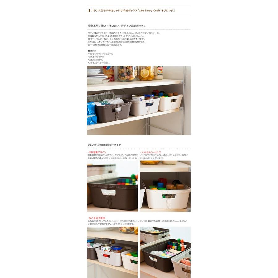 海外並行輸入正規品 収納ボックス おしゃれ ストレージボックス 収納 収納ケース Life Story ライフストーリー Craft クラフト オブロング Mサイズ 単品 Materialworldblog Com