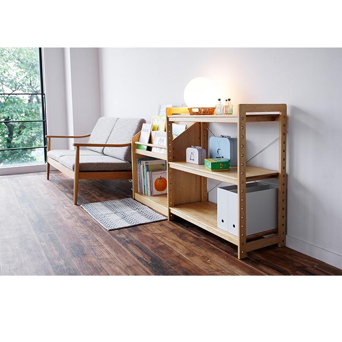 ラック シェルフ 木製 北欧 ナチュラル Milk オープンラック