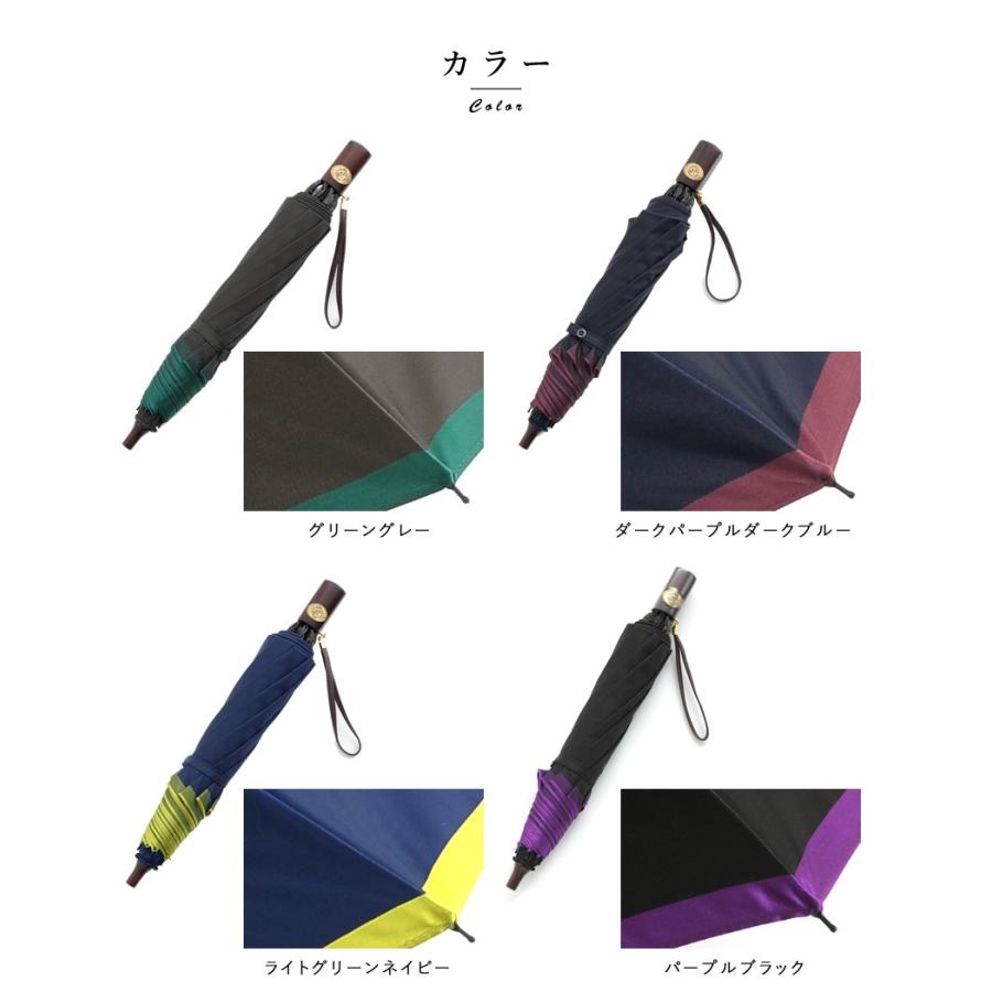 折り畳み傘 メンズ 前原光榮商店 高級 雨傘 8本骨グラスファイバー