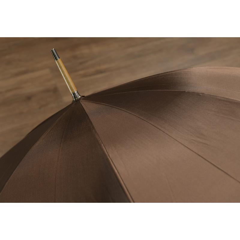 Ramuda ラムダ メンズ 傘 スリム 富士絹 8本骨 63cm 鉄木持ち手 UV加工