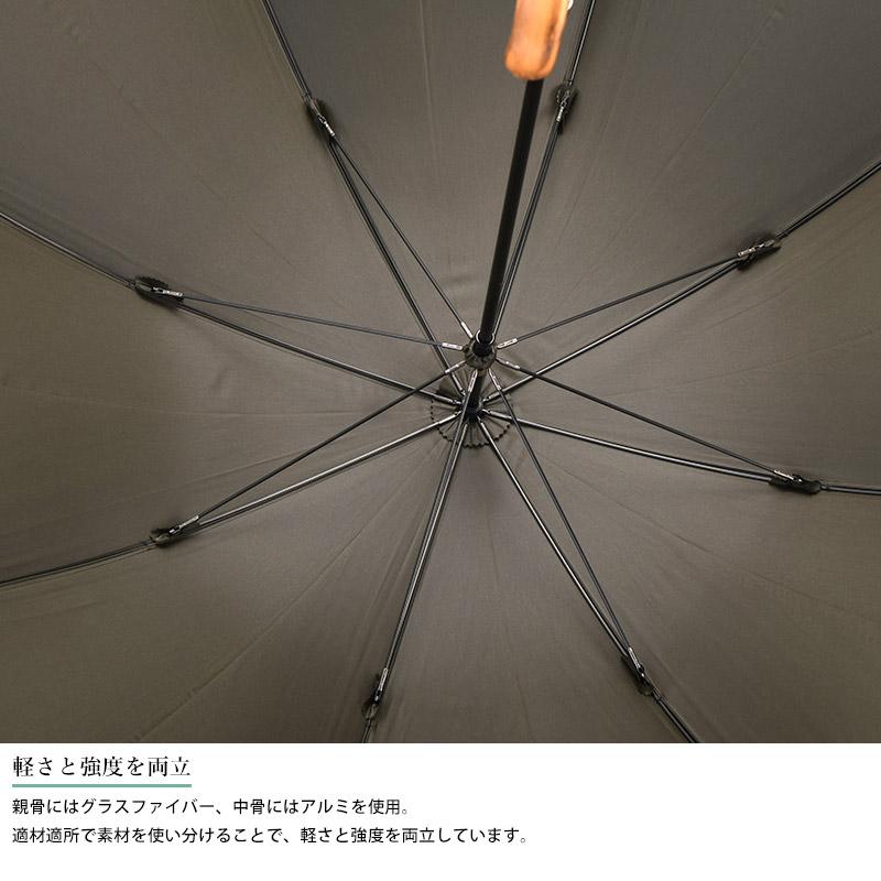 メンズ 傘 日本製 大人 Ramuda 晴雨兼用 長傘 8本骨 70cm 無地