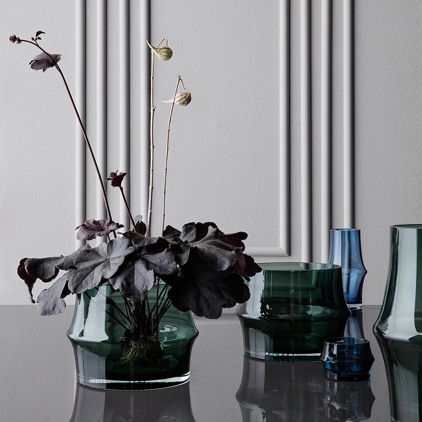 Holmegaard ARC ベース　花瓶 HOLMEGAARD ガラス花瓶 ホルムガード ARC ベース (ダークグリーン) 高