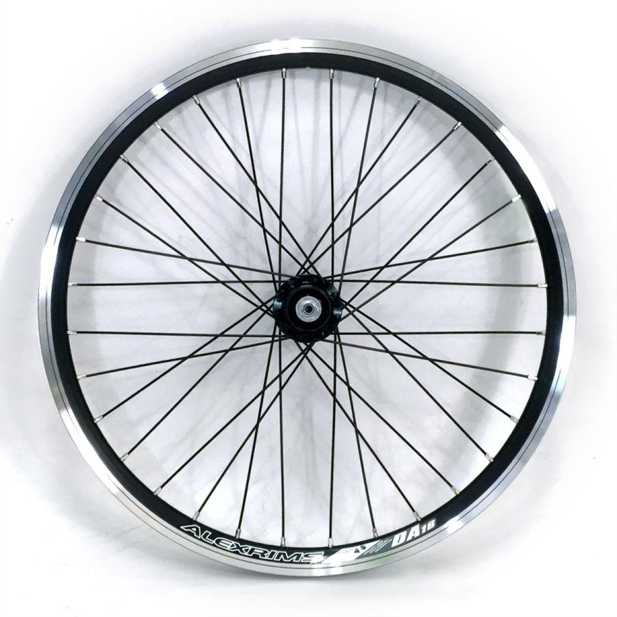 20インチ(406)フロントホイール 20インチ406サイズ DEORE フロントのみ 特注ブラックスポーク : TRY360