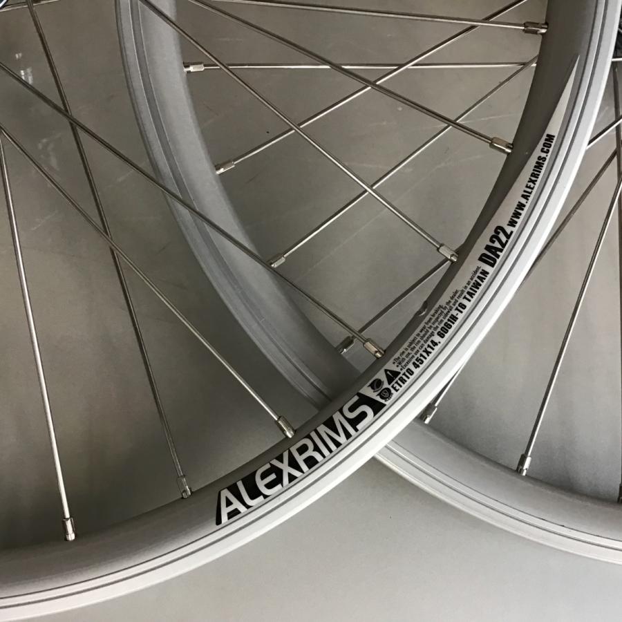 20インチ451サイズ アレックスDA22 シルバーリムシルバー 20インチ451サイズ アレックスDA22 シルバーリムシルバー