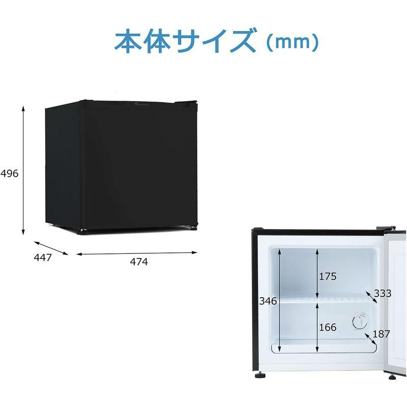 冷凍庫　TH-31RFS1-BK　TOHOTAIYO　冷蔵モード搭載　1ドア　直冷式　31L　左右開き対応　ブラック　小型