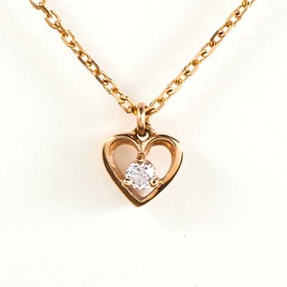 ネックレス サージカルステンレス オープンハートネックレス : giselle 