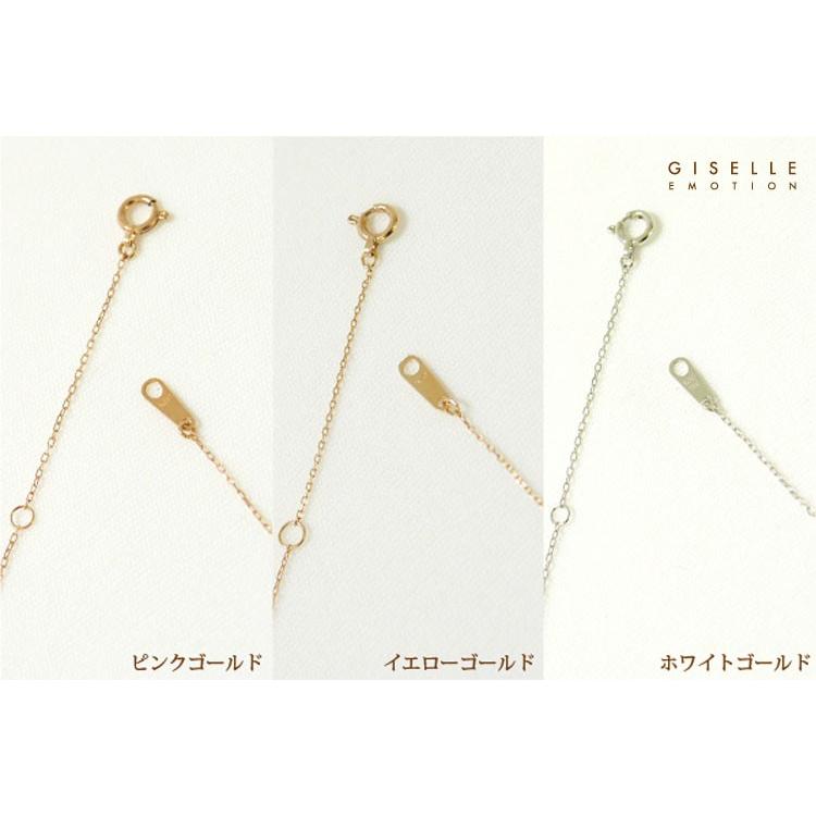 ネックレス 1月誕生石 10月誕生石 ガーネット+ピンクトルマリン+ダイヤモンド ムーンモチーフ18金ネックレス_3