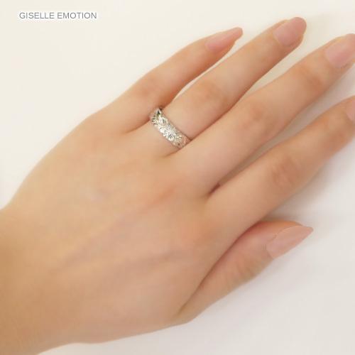 結婚指輪 ハワイアンジュエリー マリッジリングSV925 3mm,5mmセットの画像