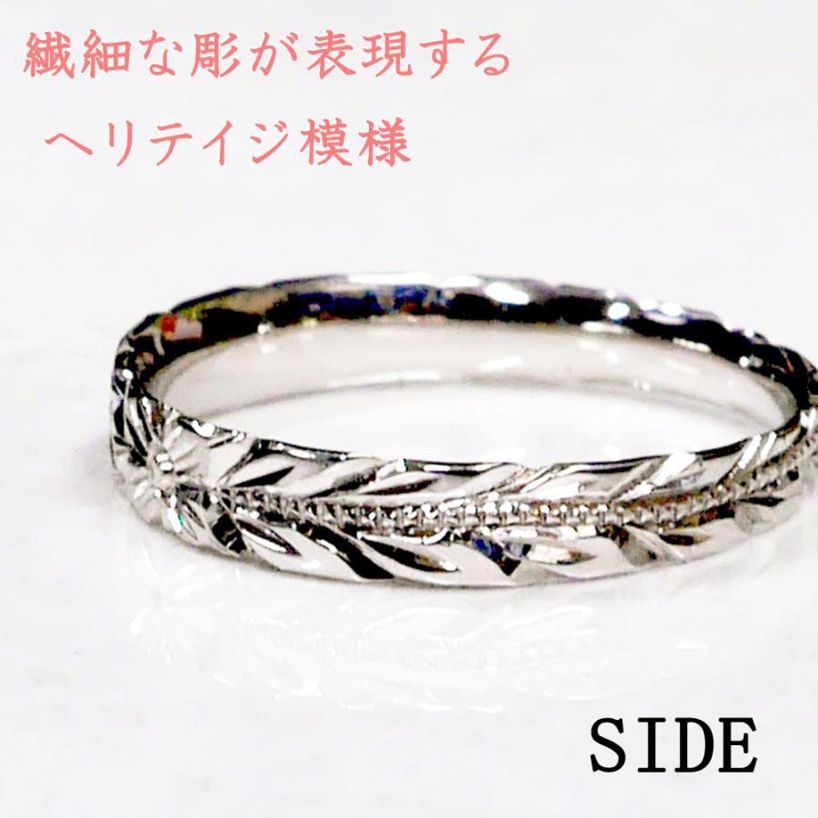 結婚指輪 ハワイアンジュエリー 0.006ctダイヤモンドマリッジリングSV925の画像