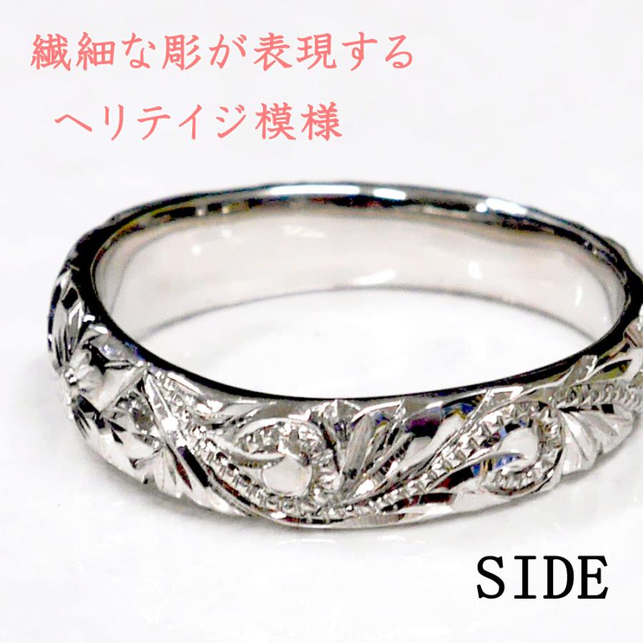 結婚指輪 ハワイアンジュエリー 0.31ctダイヤモンドマリッジリングSV925の画像