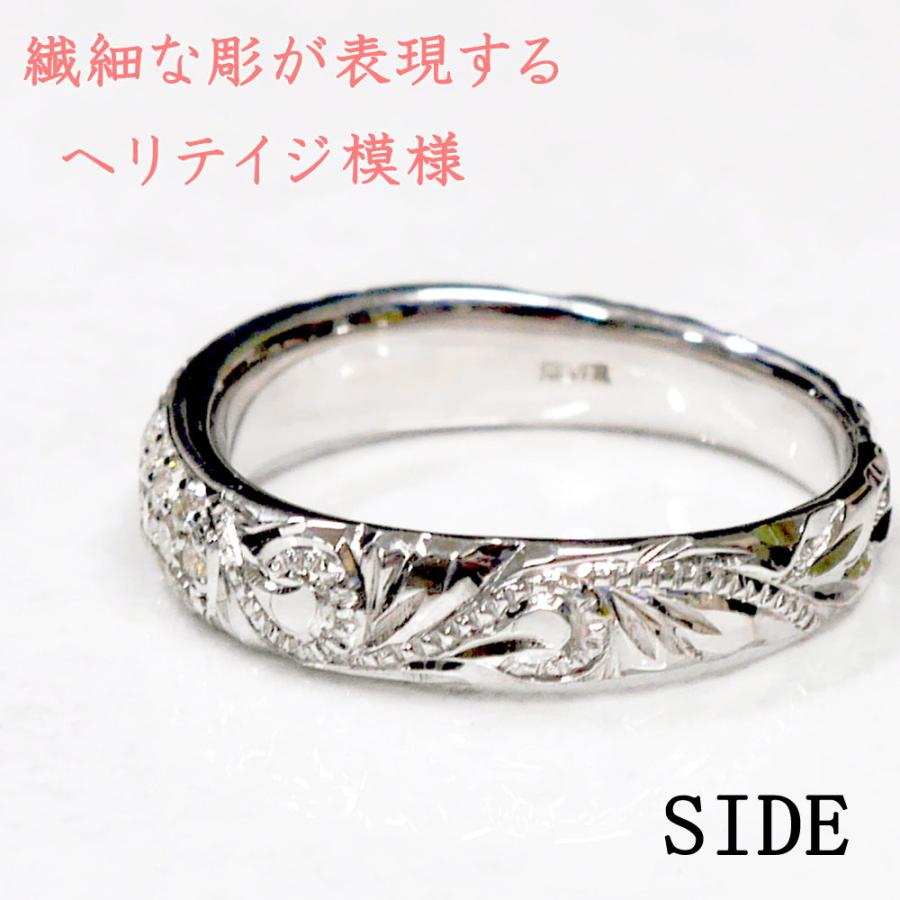 結婚指輪 ハワイアンジュエリー 0.31ctダイヤモンドマリッジリングSV925の画像